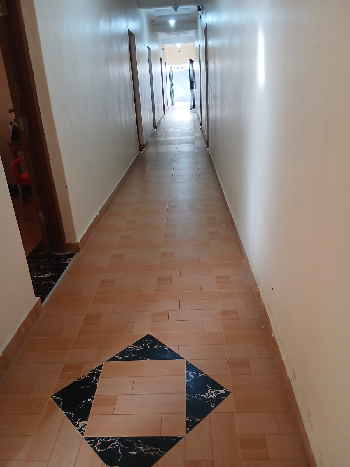 Tiled corridor